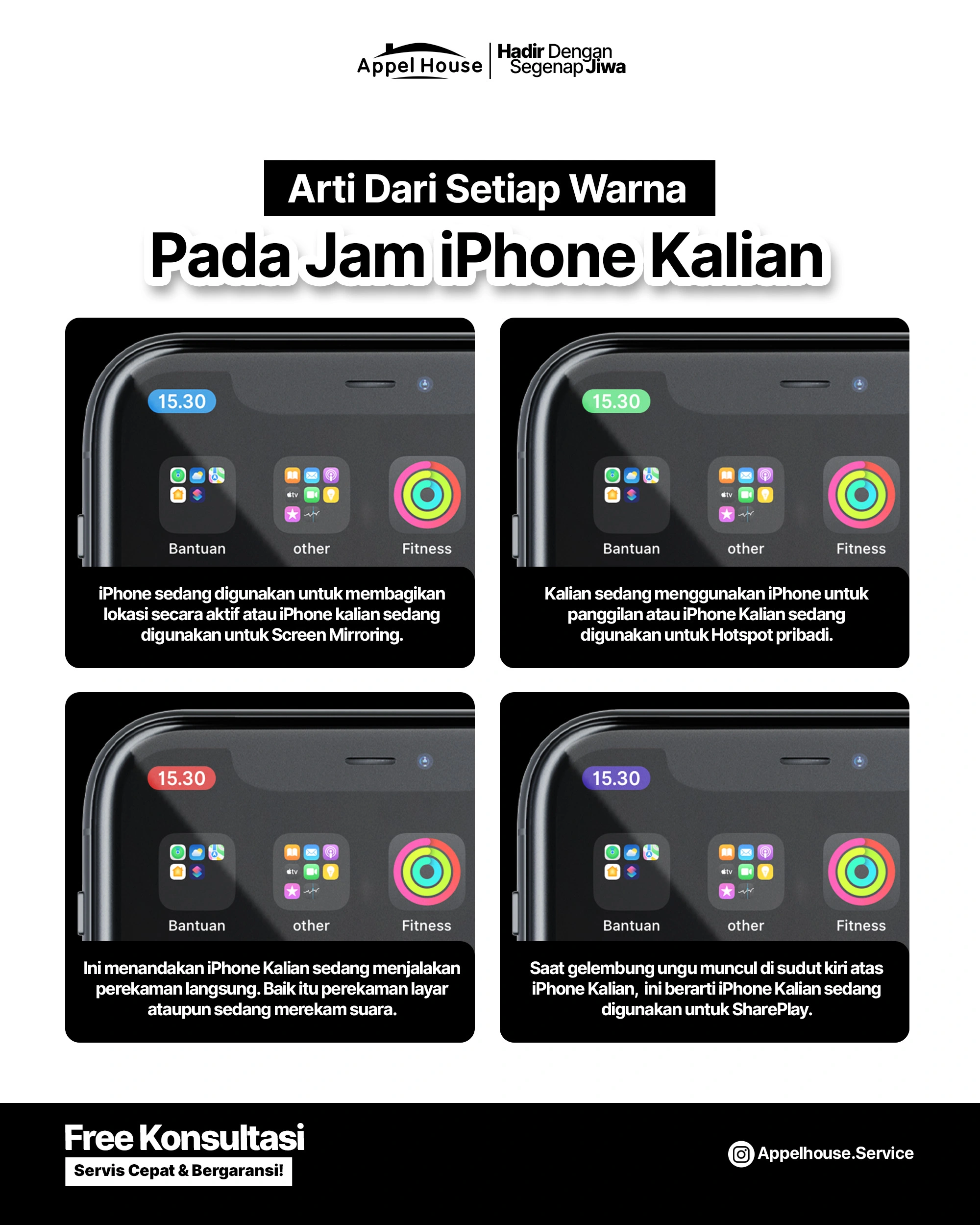 Waspada! Arti Warna pada Jam iPhone