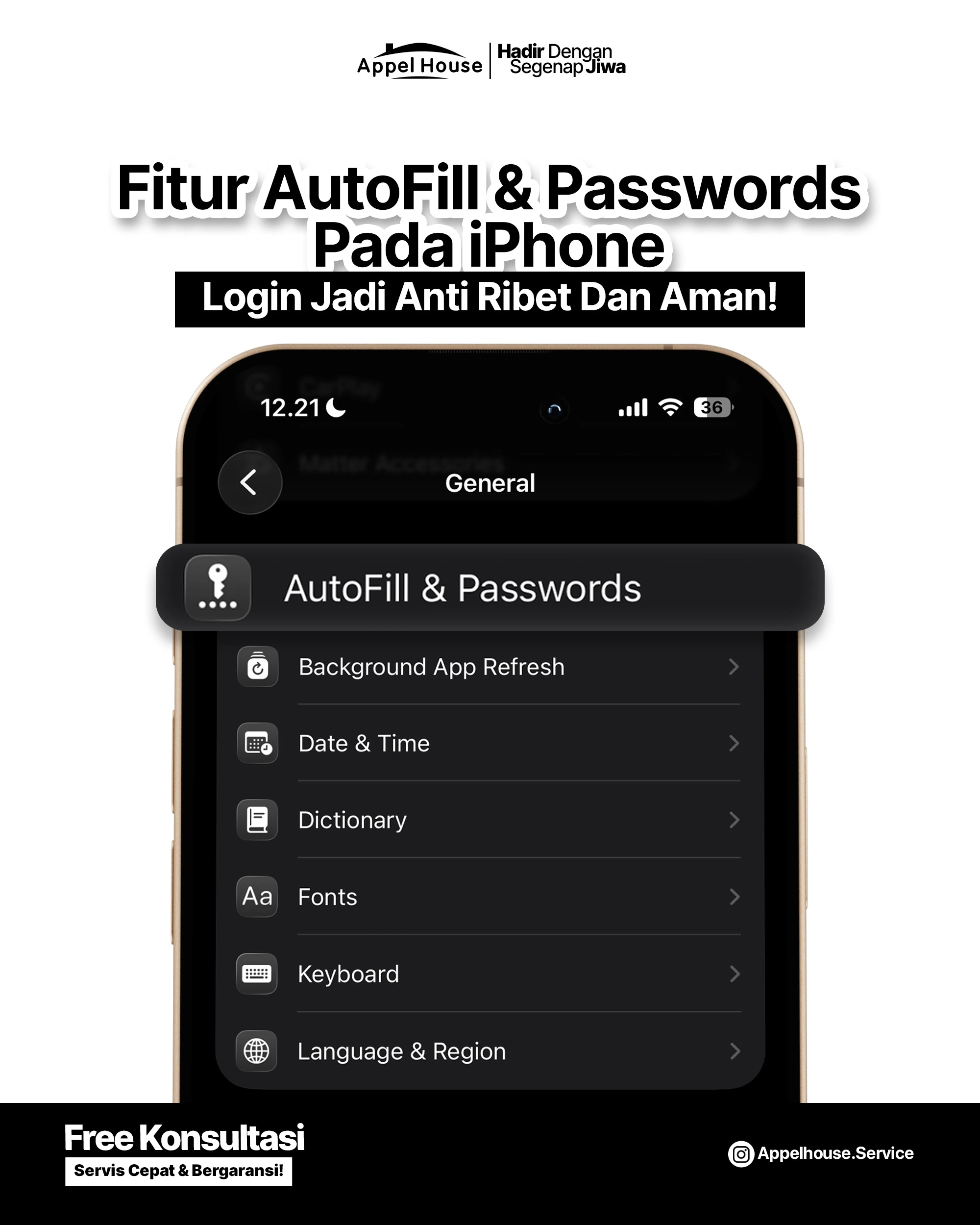 Fitur AutoFill & Passwords di iPhone: Aman & Anti Ribet