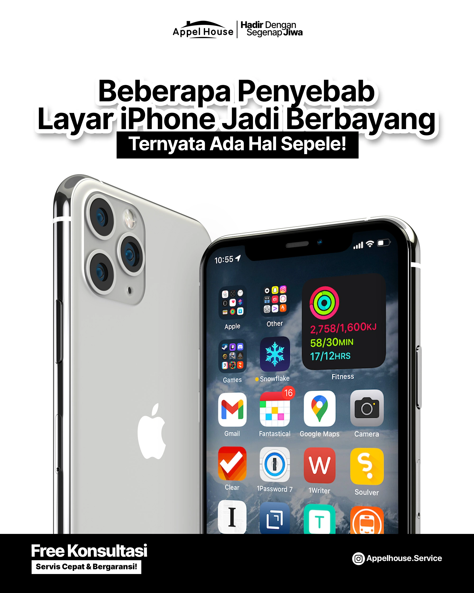 Penyebab Layar iPhone Berbayang:  Tanda & Cara Mengatasinya