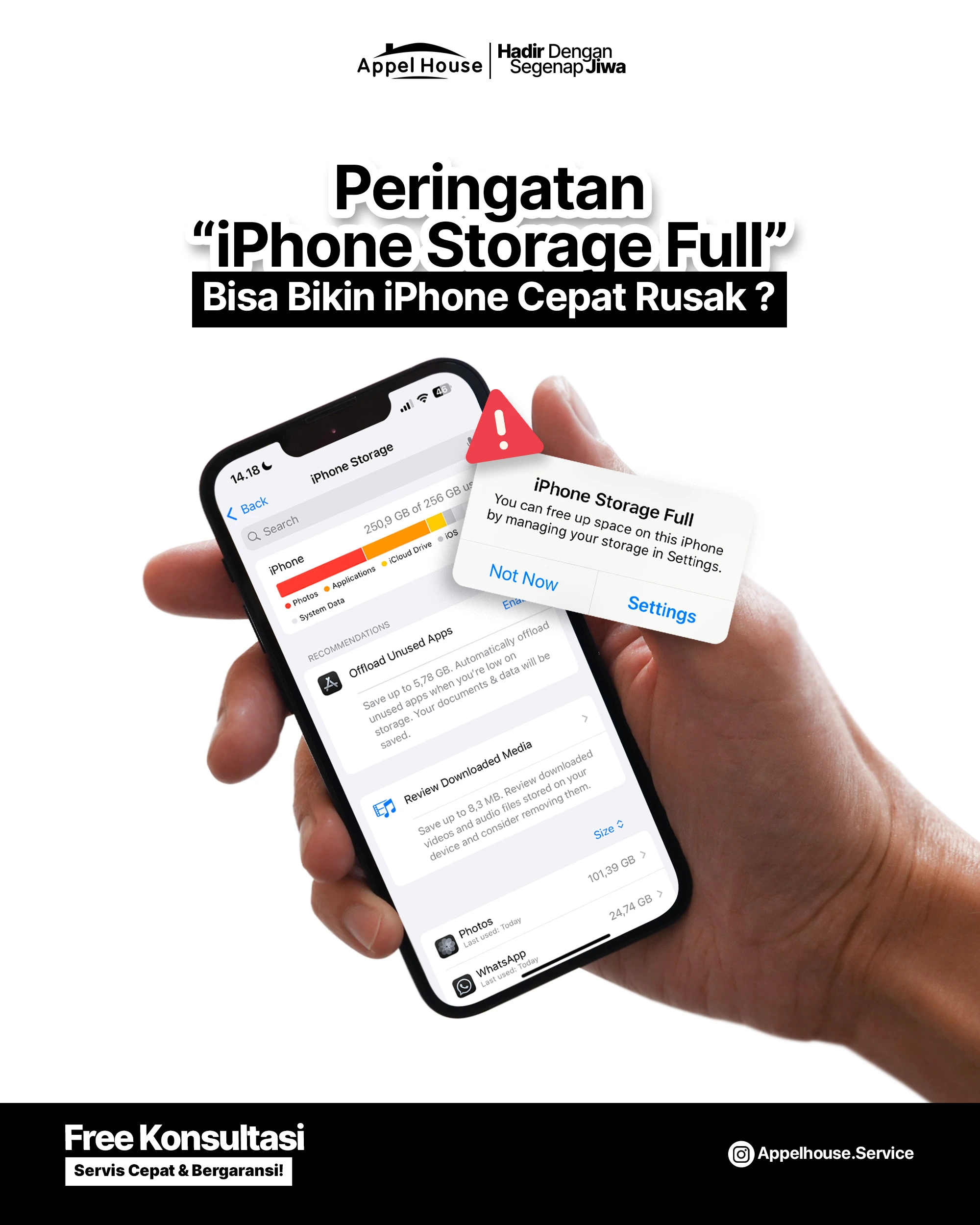 iPhone Storage Full, Apakah Bisa Bikin Rusak? Ini Penjelasan!