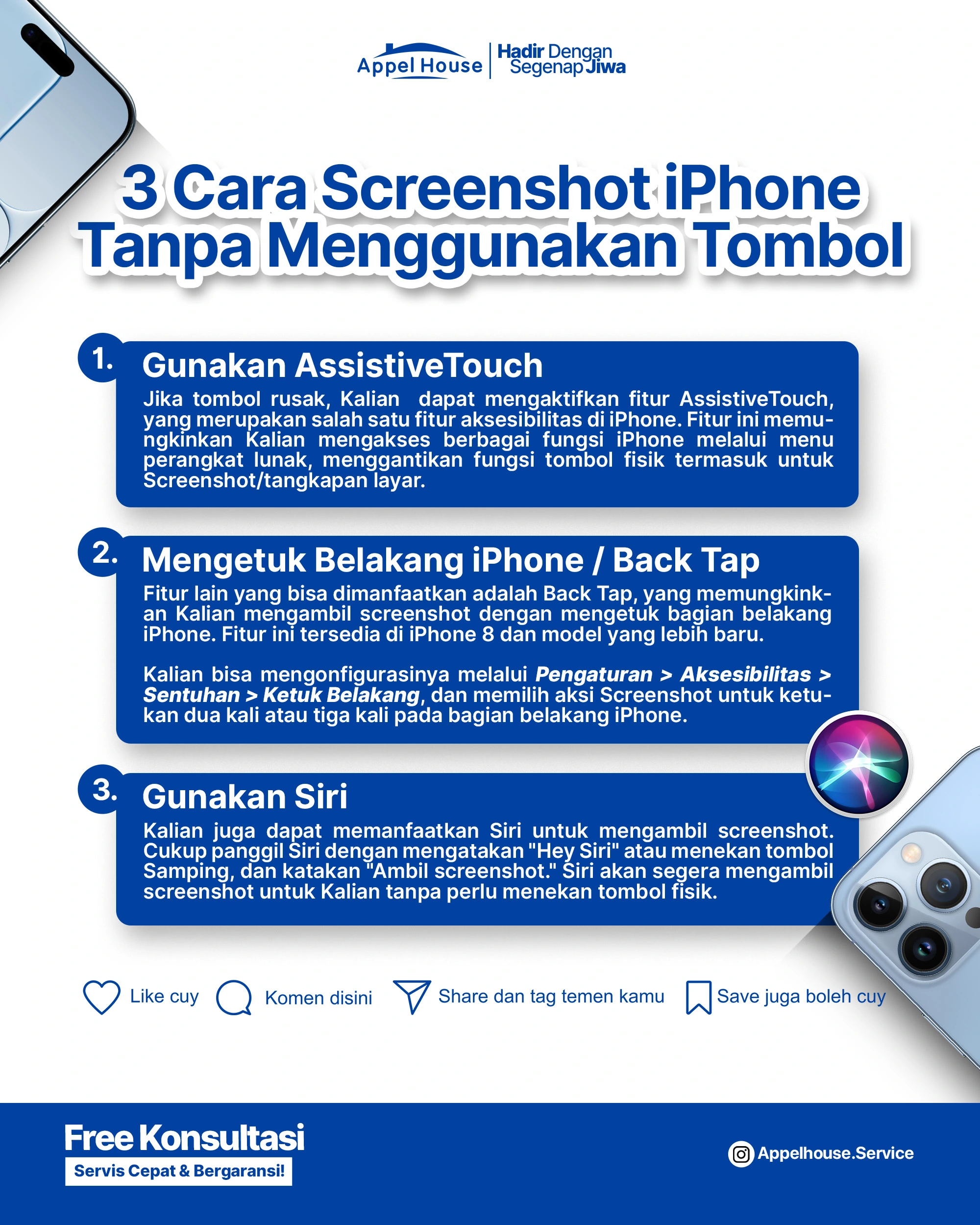 3 Cara Screenshot iPhone Tanpa Menggunakan Tombol